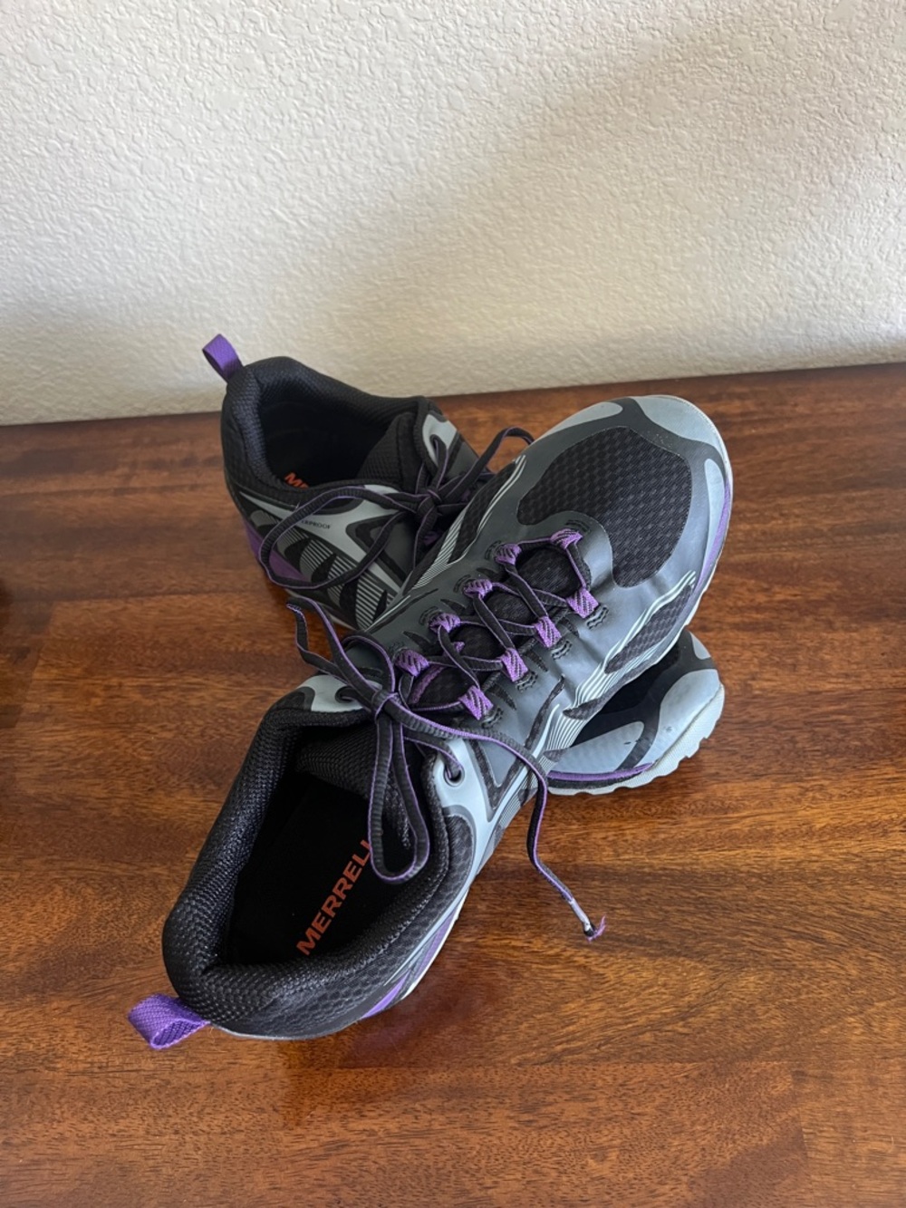 Merrell Women's Black & Purple Athletic Trail Shoes